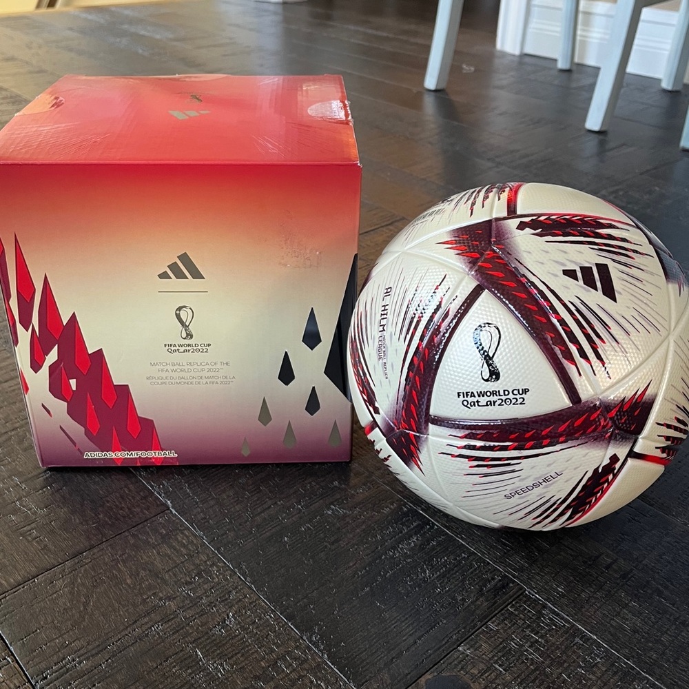 FIFA World Cup ball. 2022 Al Hilm Qatar replica championship ball. Size 5